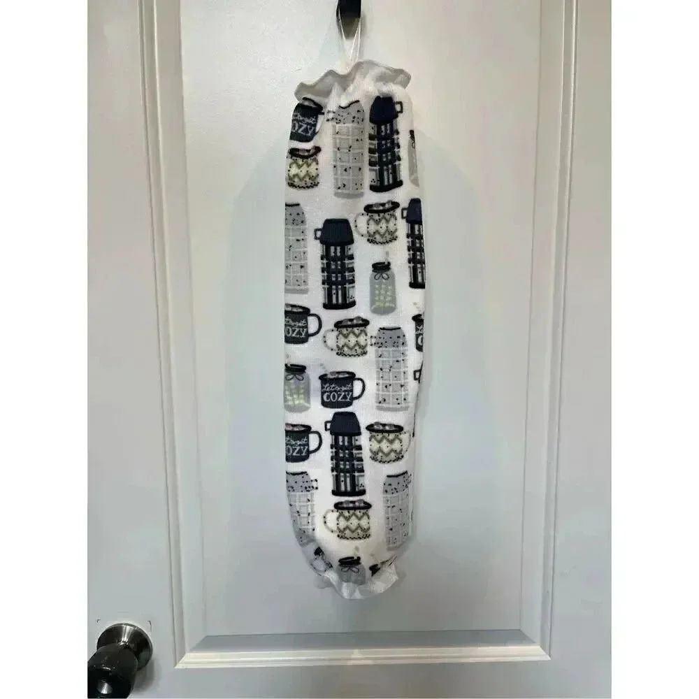 Handmade Plastic Bag Holder- Coffee Theme